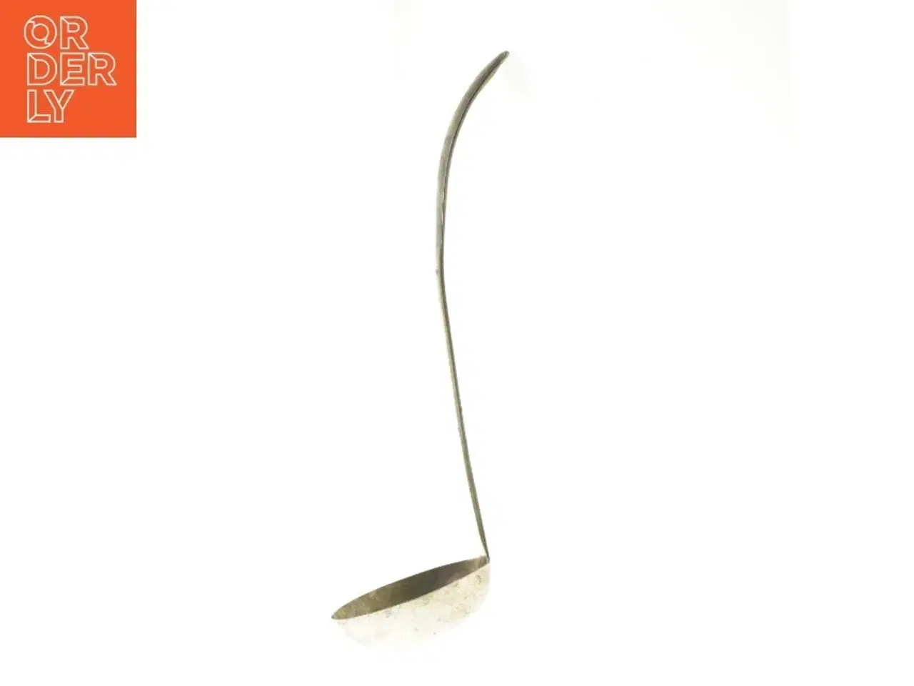 Billede 2 - Langskaftet sølv suppe ske / øse (str. 31 cm)