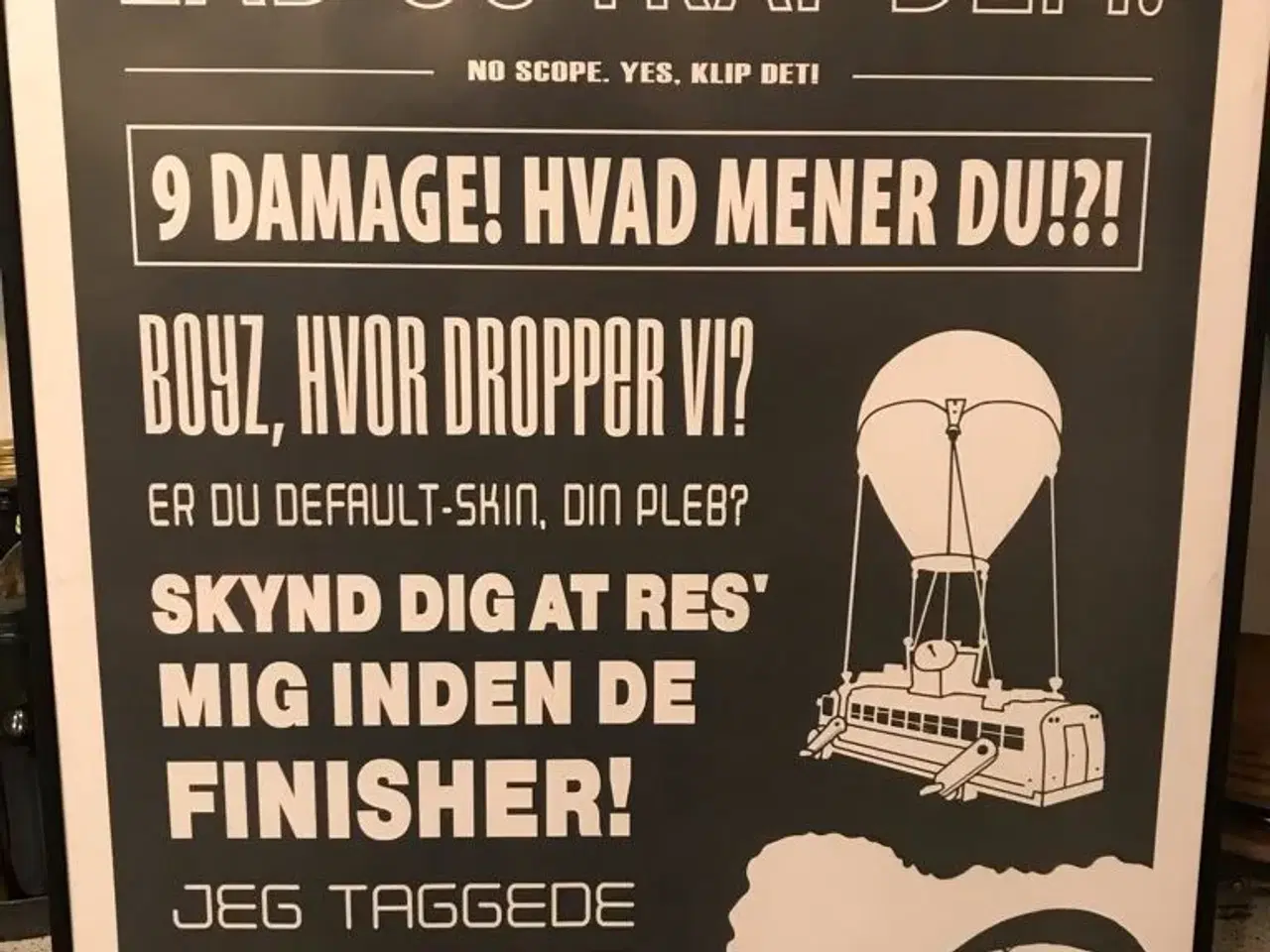 Billede 1 - Vila kula gamer plakat i ramme