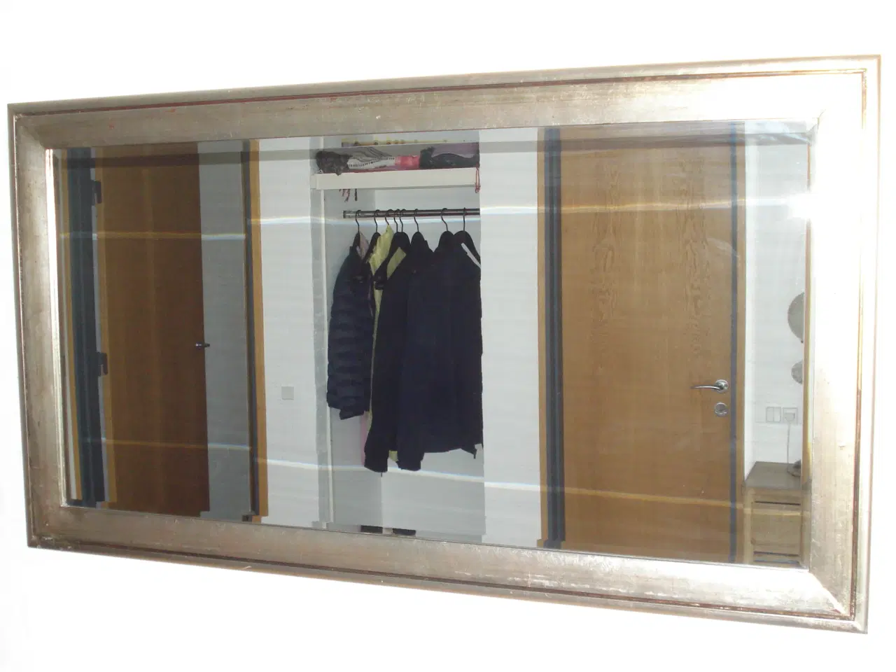 Billede 3 - Stort entre-spejl i træramme