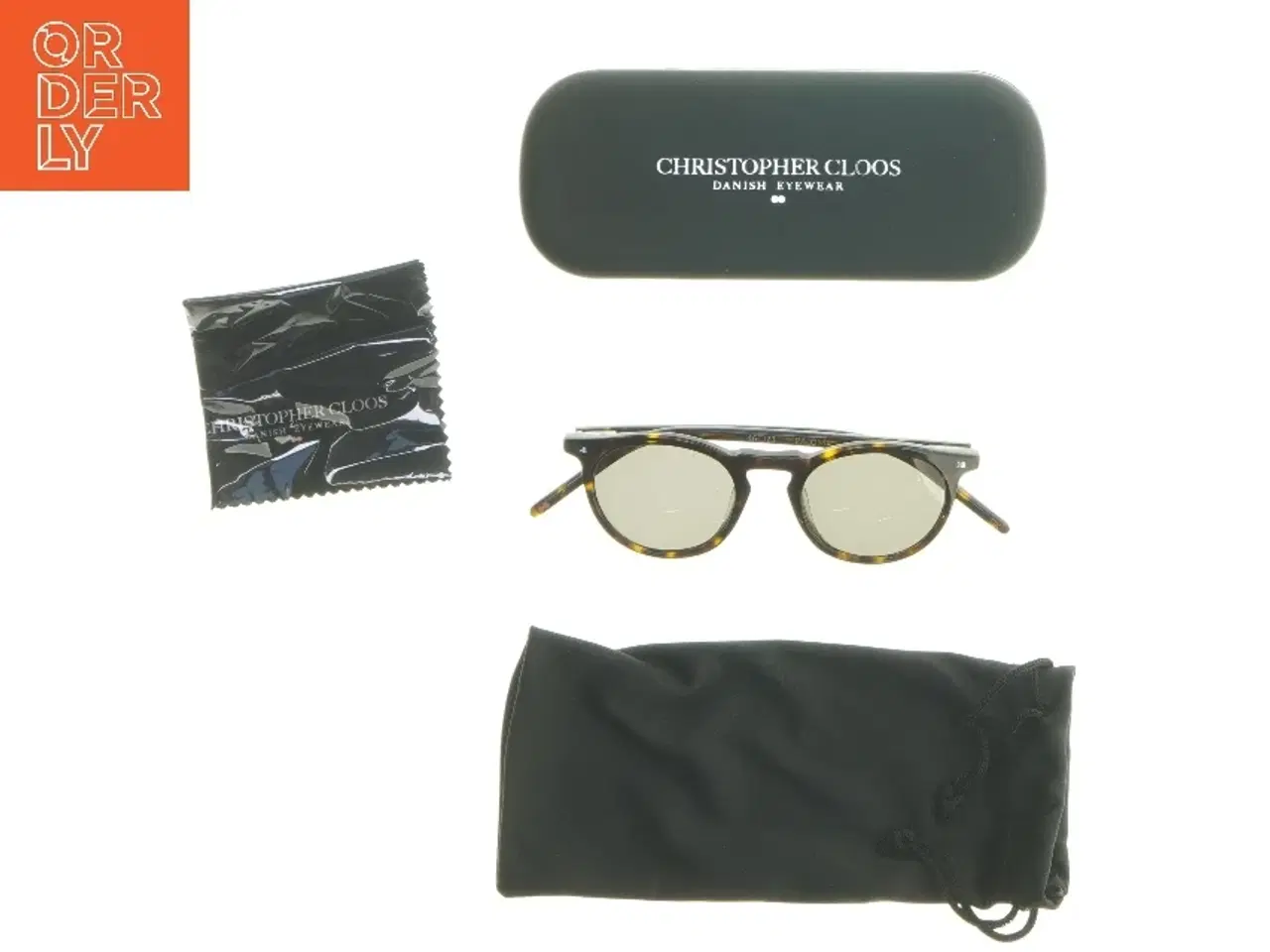 Billede 1 - Christopher Cloos solbriller med opbevaringsetui fra Christopher Cloos (str. 13,5 cm)