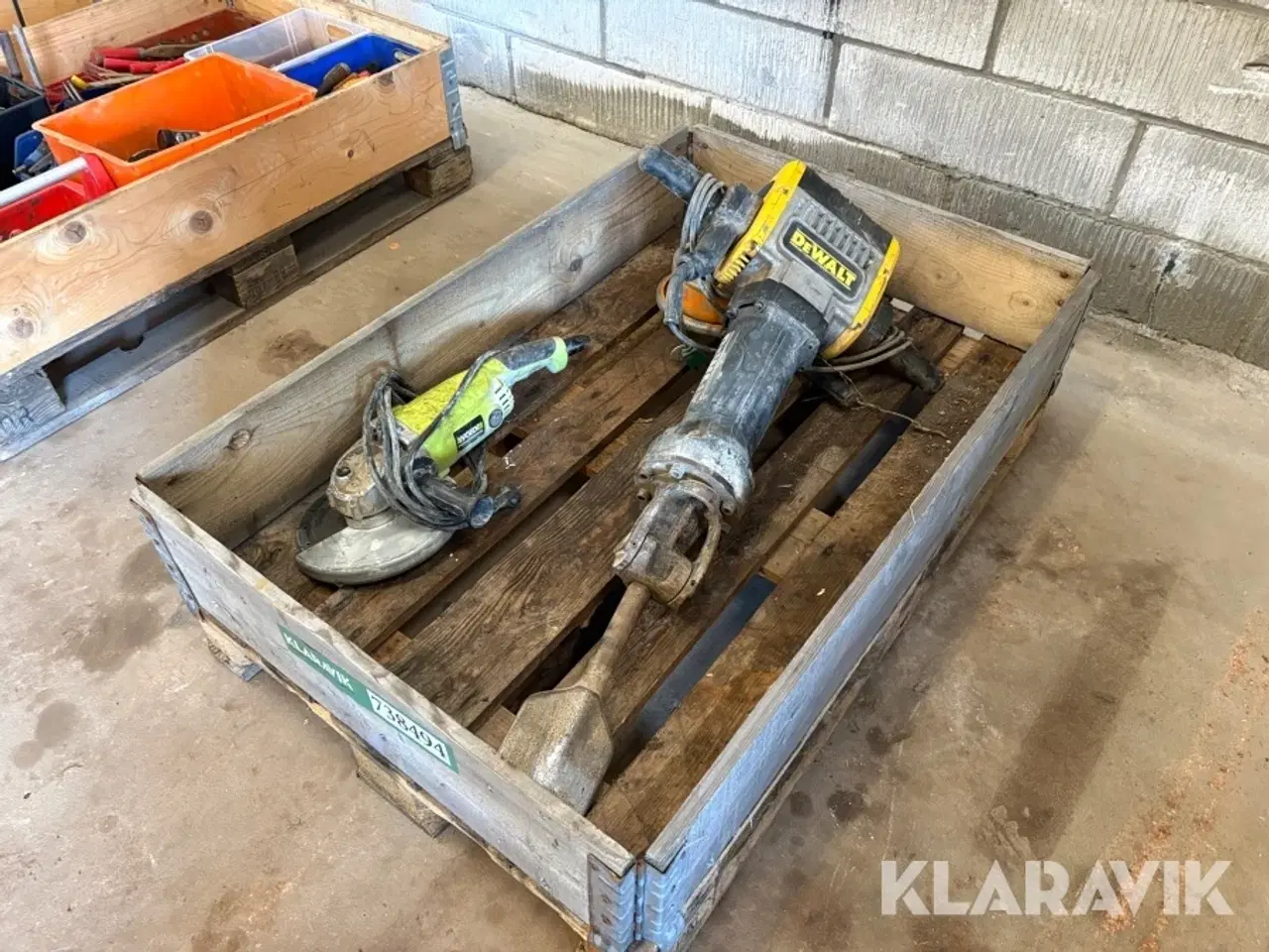 Billede 1 - Nedbrydningshammer og vinkelsliber Dewald D25980