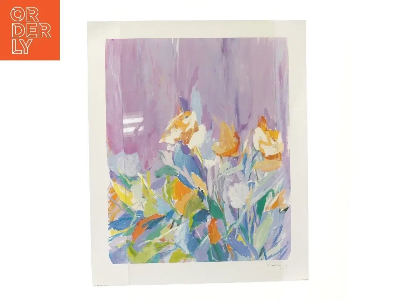 Billede 2 - Plakater med blomsterkunst, 2 stk. (str. 2 stk 60,5x50,5 cm)