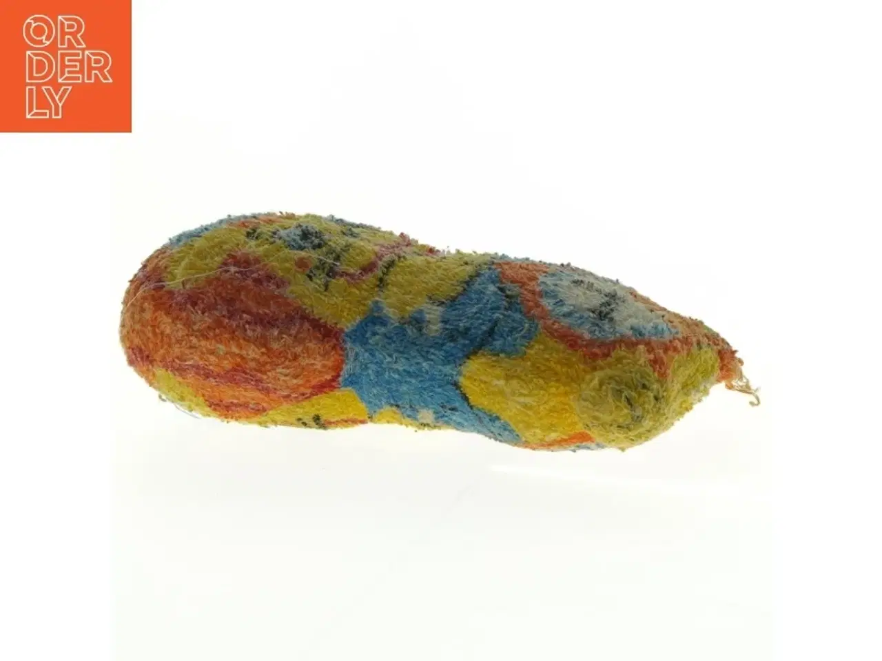 Billede 4 - Farverig stofbamse (str. 20 x 10 cm)