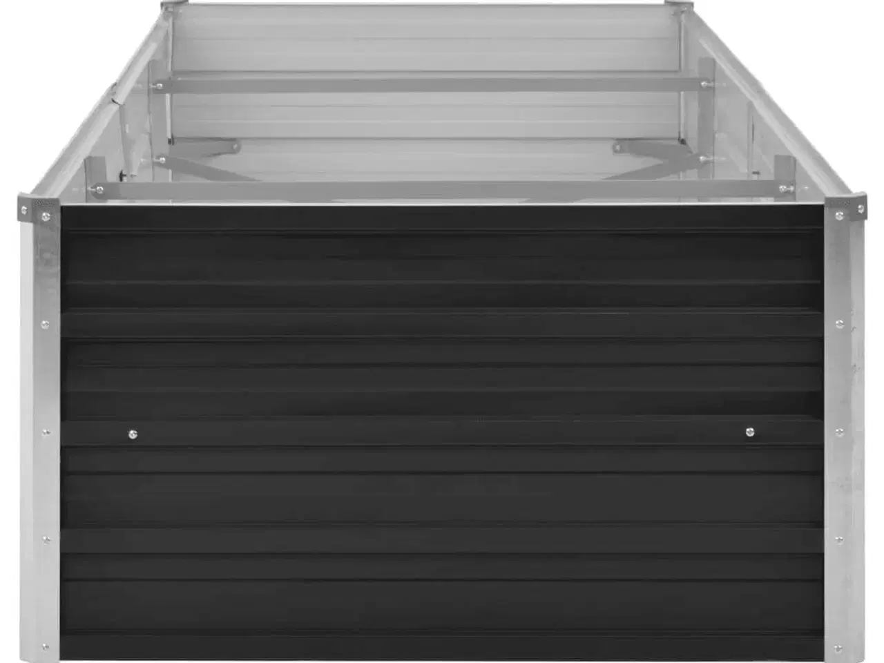 Billede 3 - Hævet plantekasse 240x80x45 cm galvaniseret stål antracitgrå