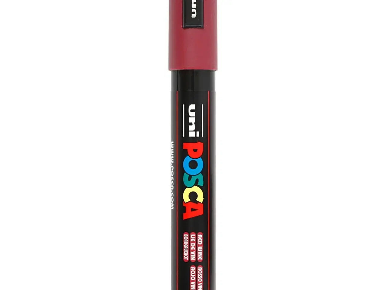 Billede 1 - Posca Tusch, nr. PC-5M, streg 2,5 mm, medium, red wine, 1 stk.