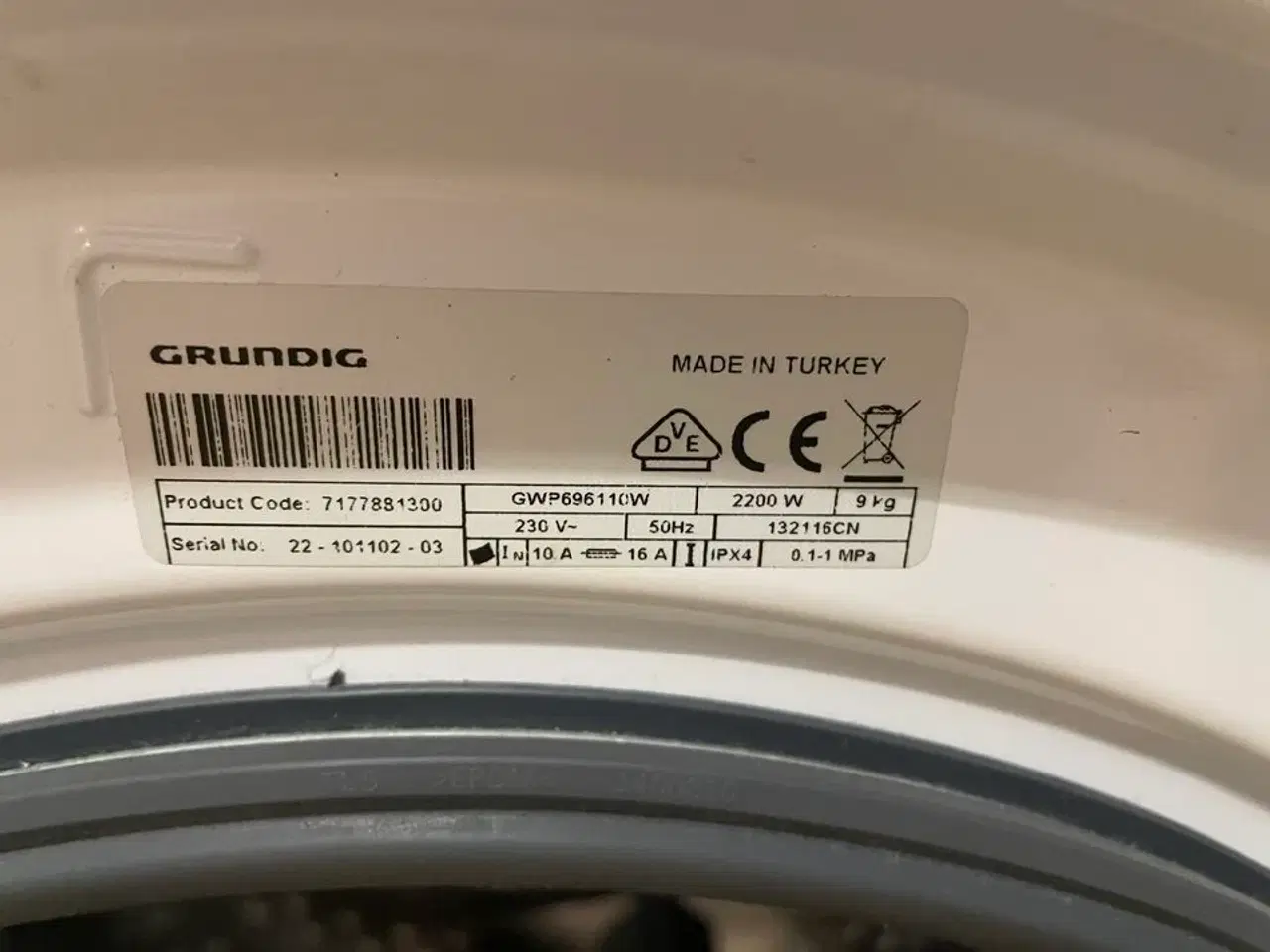 Billede 6 - Vaskemaskine, brugt. GRUNDIG. GR5500