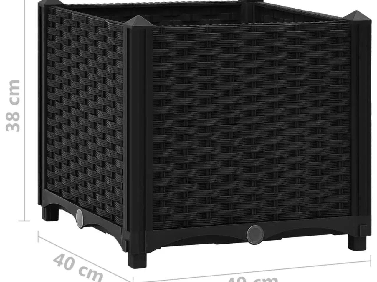 Billede 7 - Højbed 40x40x38 cm polypropylen