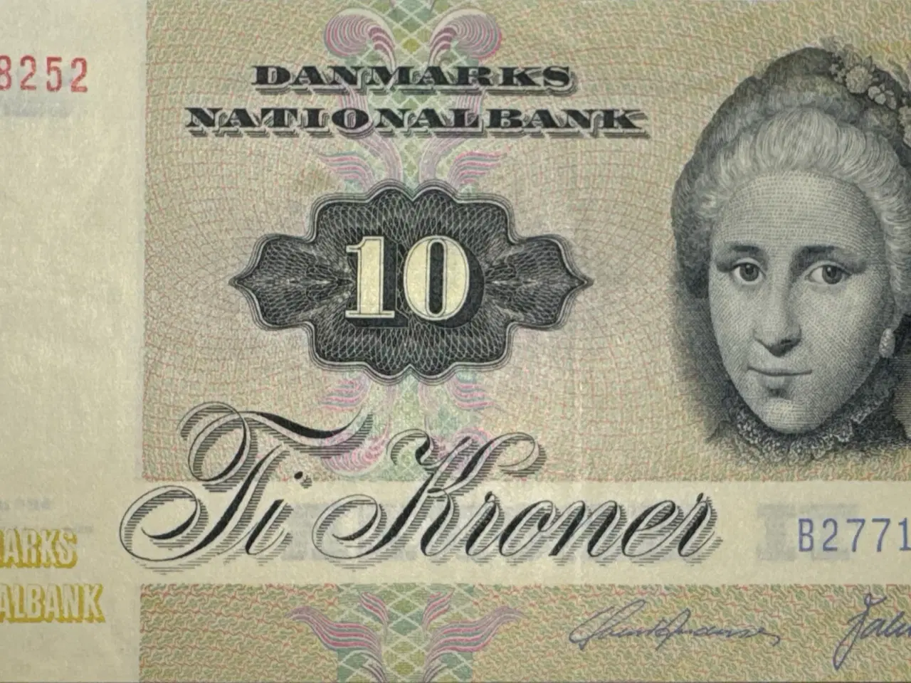 Billede 1 - 10 krone, 1977, Edderfugl, B2, 0-01