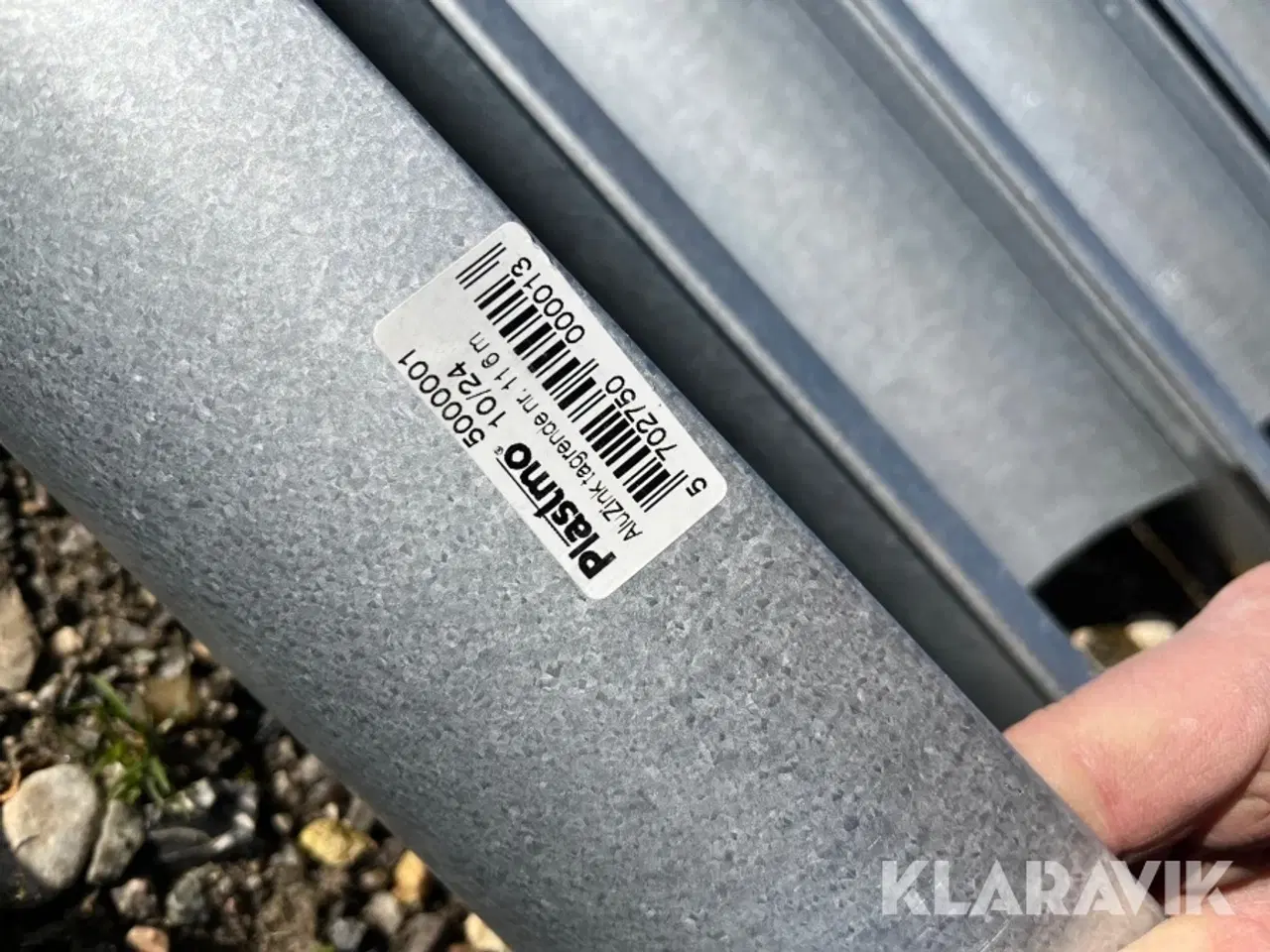 Billede 10 - Tagrender Plasmo Alu zink 9 stk