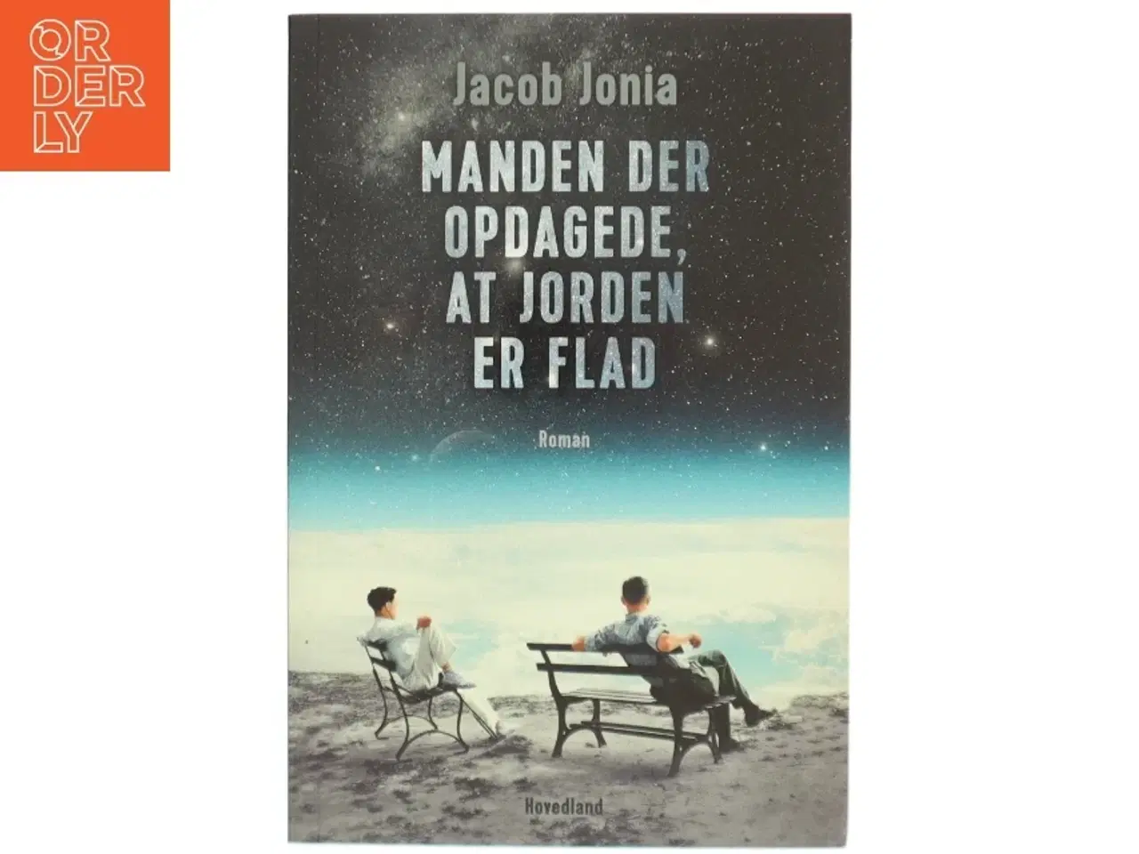 Billede 1 - Manden der opdagede, at jorden er flad : roman af Jacob Jonia (Bog)