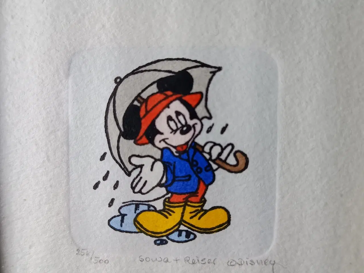 Billede 7 - 3 Disney litografier.Original Etsning.