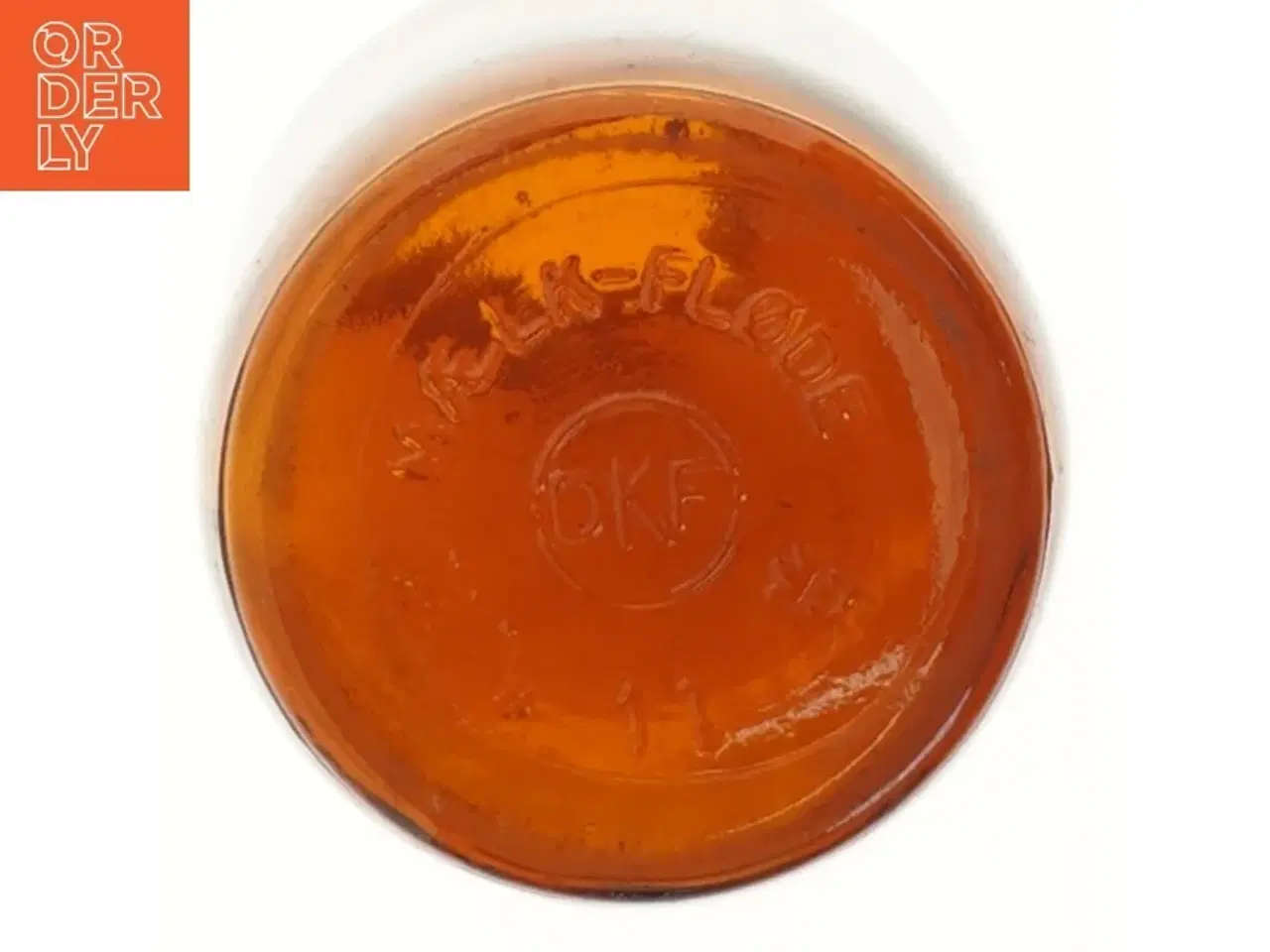 Billede 3 - Vintage glasflaske 22 cm fra DKF (str. 22 cm)