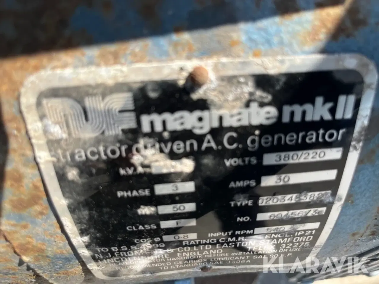 Billede 5 - Nødstrøms generator NJF
