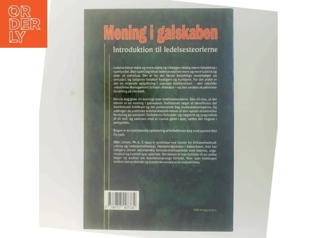 Billede 3 - Mening i galskaben : oversigt over ledelsesteorierne af Bøje Larsen (f. 1943) (Bog)