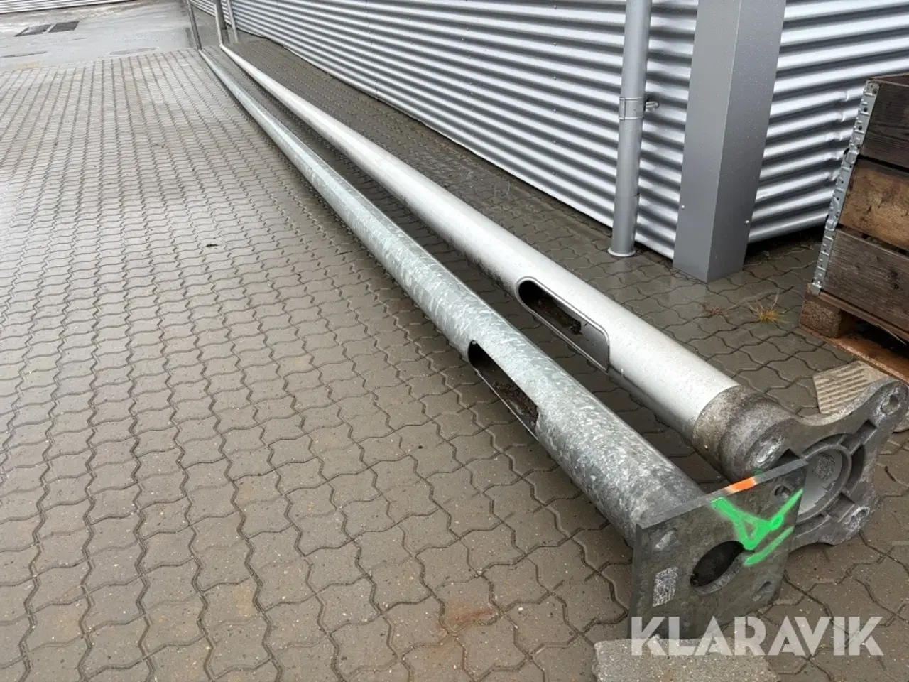 Billede 3 - Lygtepæle aluminium og galvaniseret stål 2 styk