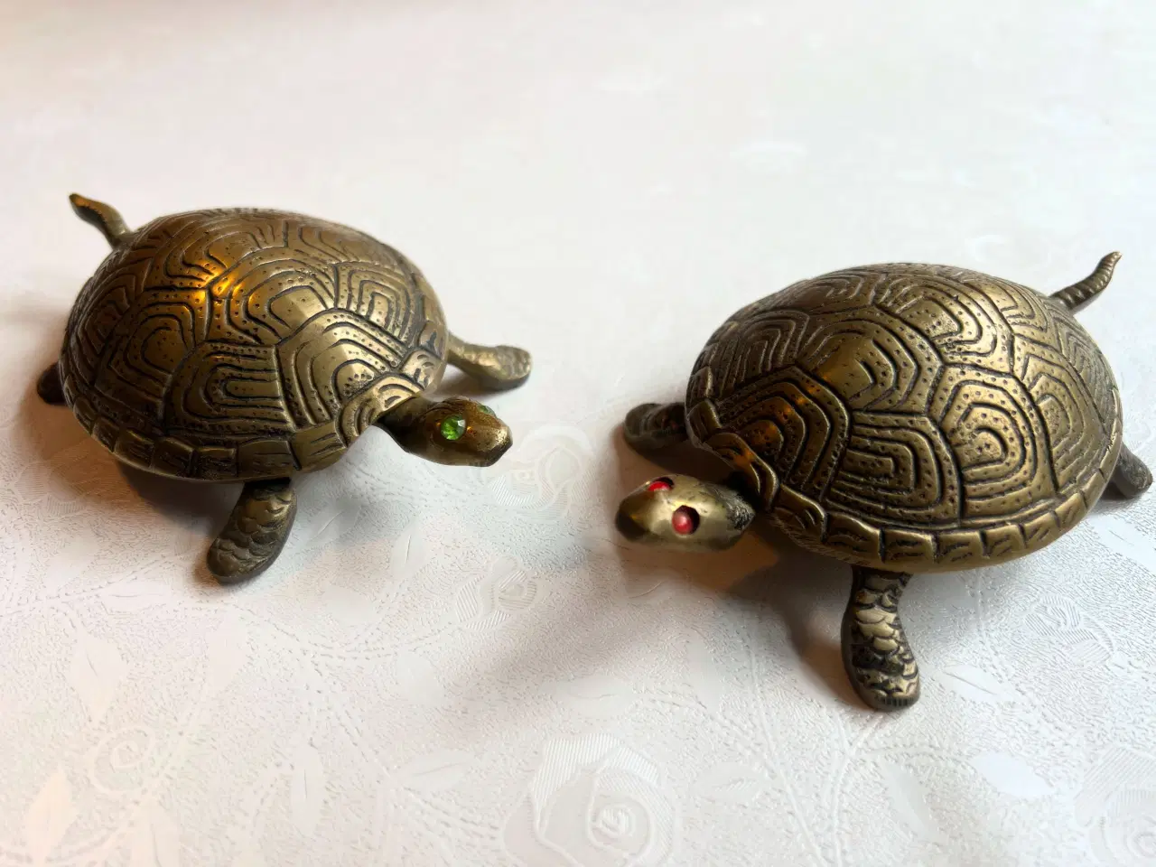 Billede 1 - Smukke gamle messing skrin/askebægere 