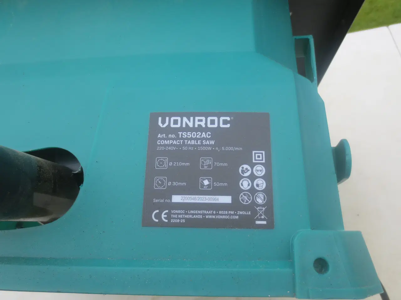 Billede 5 - 1 stk Bordrundsav  Vonroc Model TS502AC 