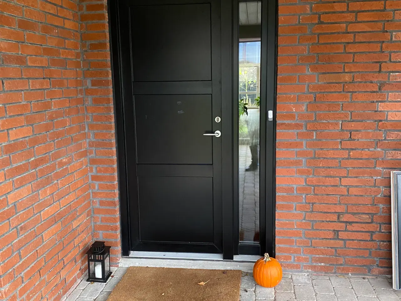 Billede 1 - Træ / alu dør, facadedør