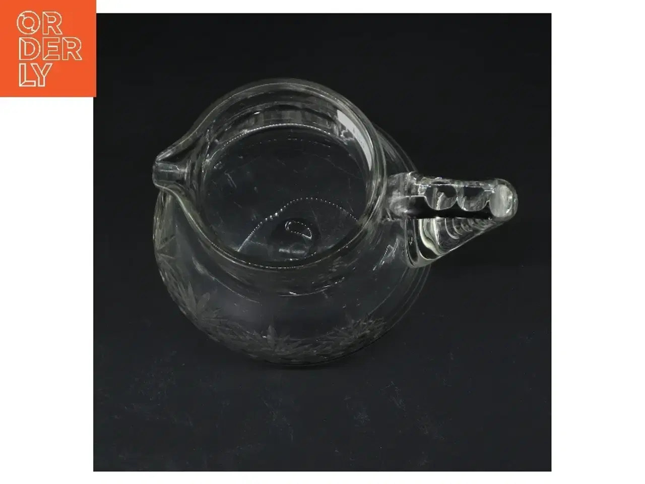 Billede 2 - Gammel Glaskande med mønster (str. 17 cm)