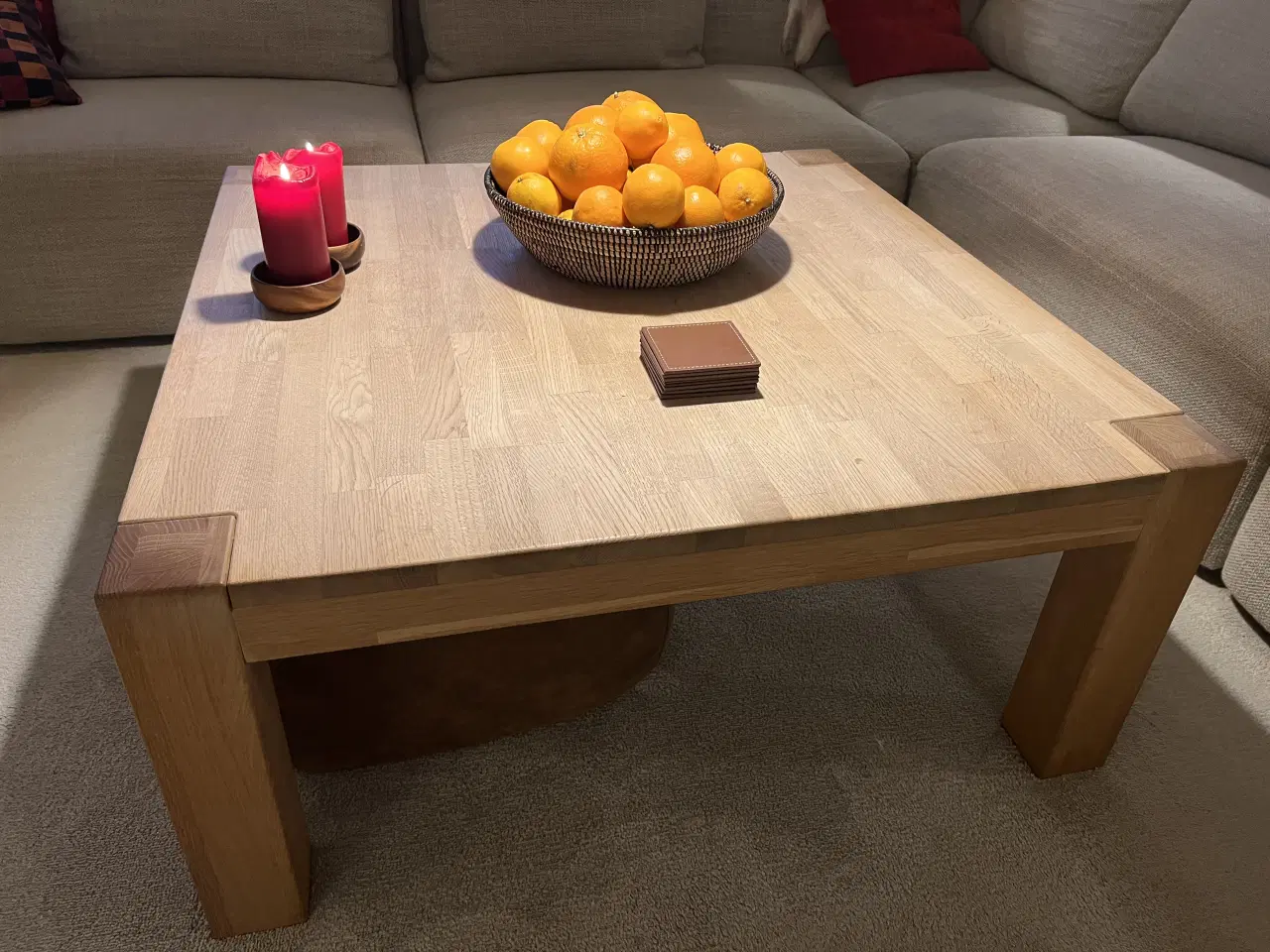 Billede 4 - Sofabord i massiv egetræ