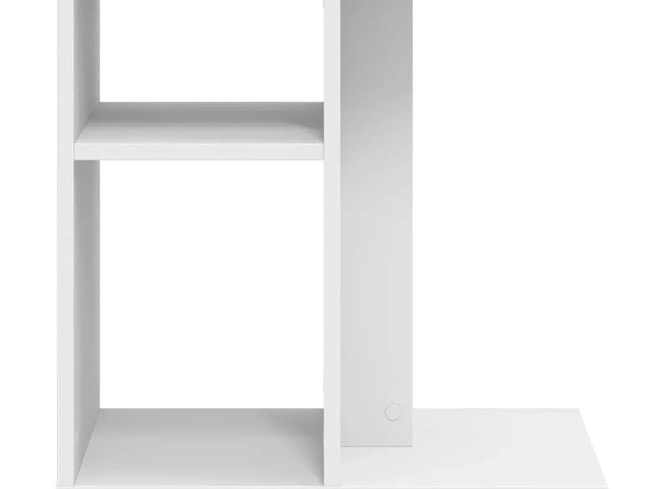 Billede 5 - Sidebord med hjul 50x30x55 cm konstrueret træ hvid