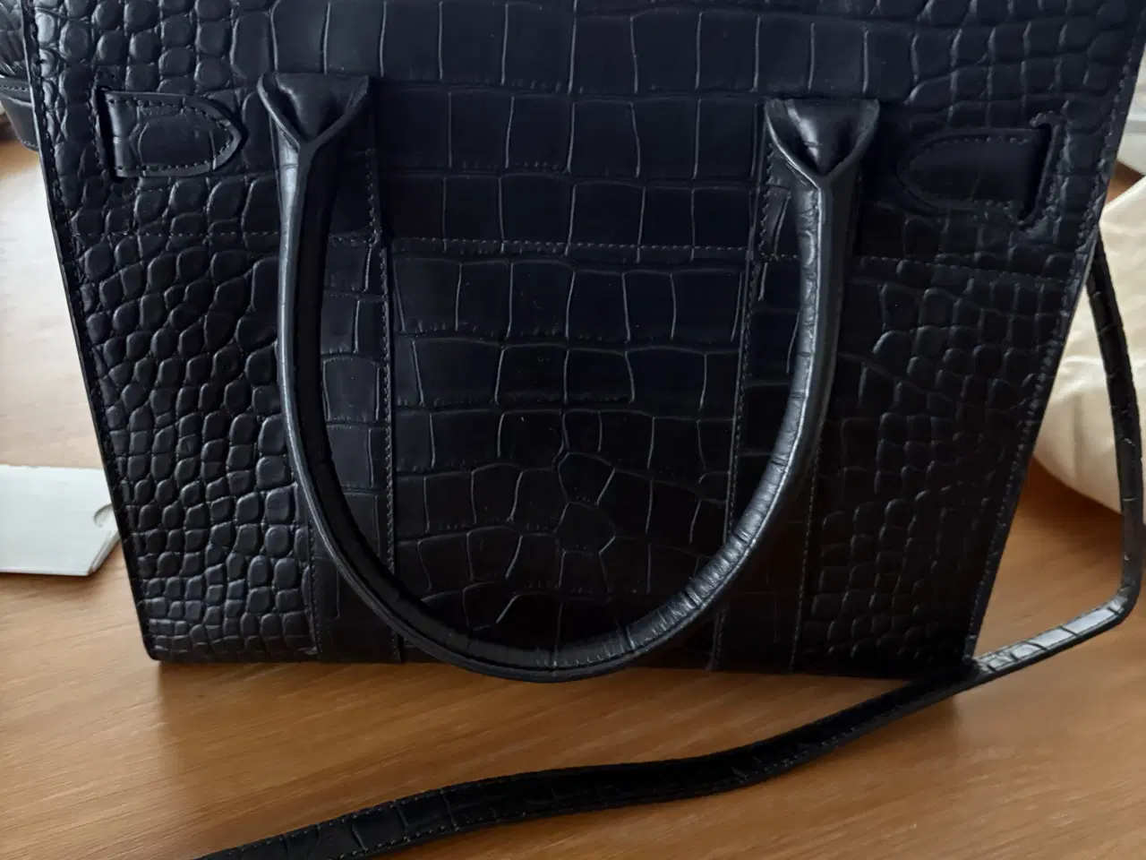 Billede 4 - Mulberry small zipped Bayswater, Croc. 