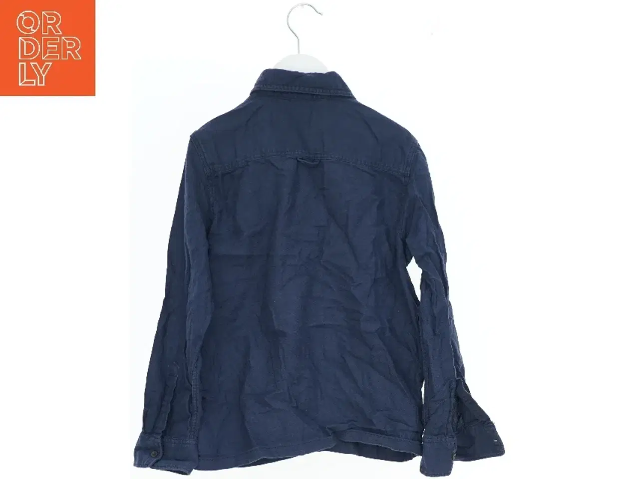 Billede 2 - Langærmet skjorte i mørkeblå fra H&M (str. 134)