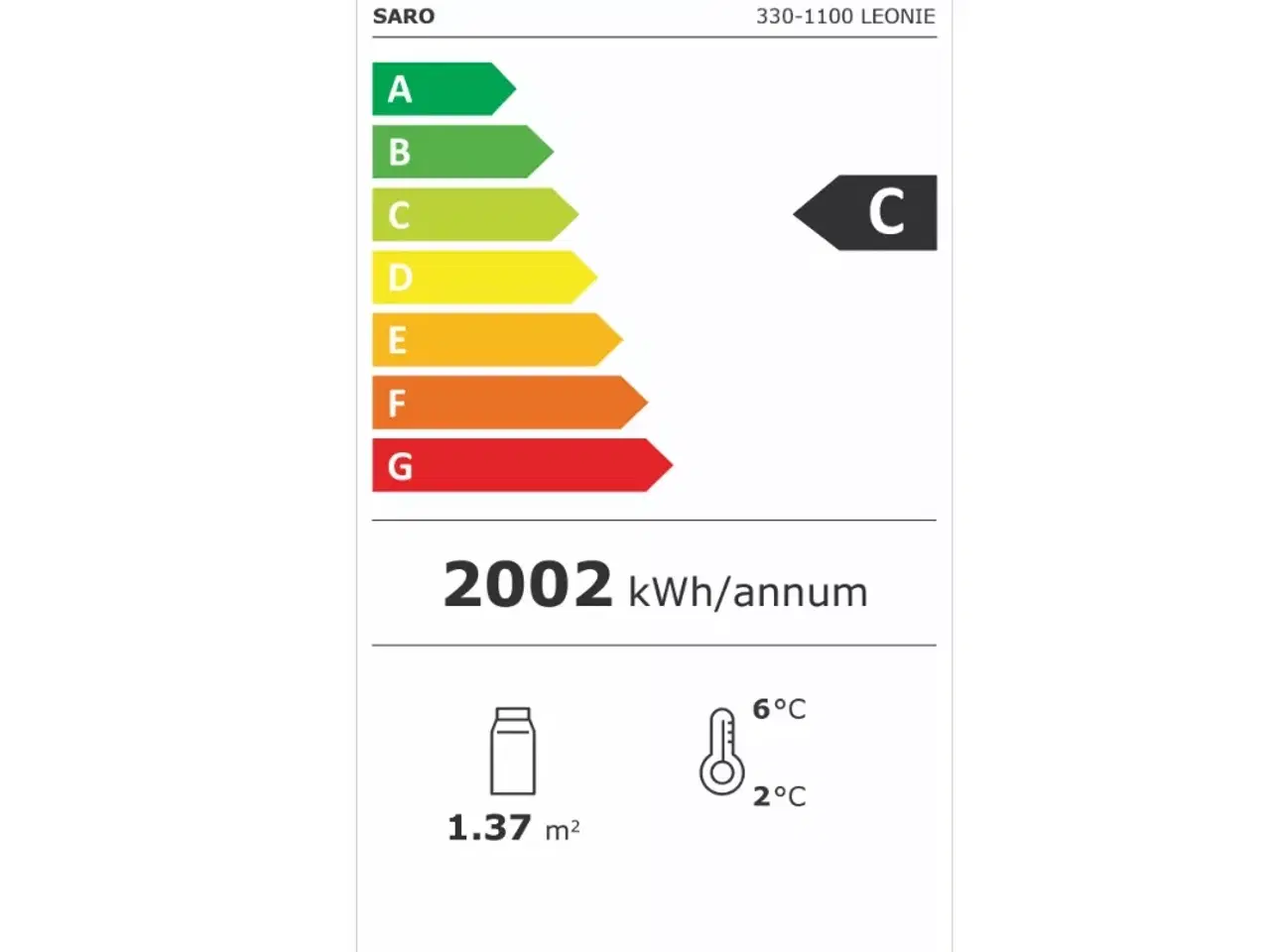 Billede 2 - Kølemontre 400 Liter – B650 x D650 x H1908 mm