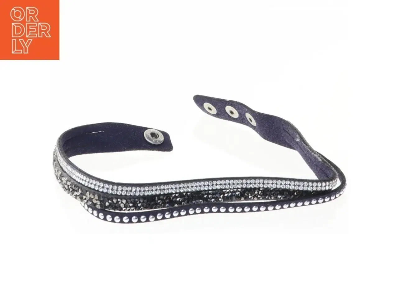 Billede 1 - Justérbar armbånd med rhinsten (str. 41 x en komma 8 cm)