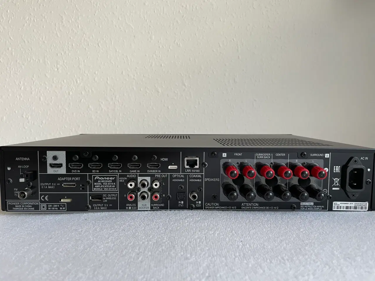 Billede 3 - Pioneer VSX-S510 surround receiver