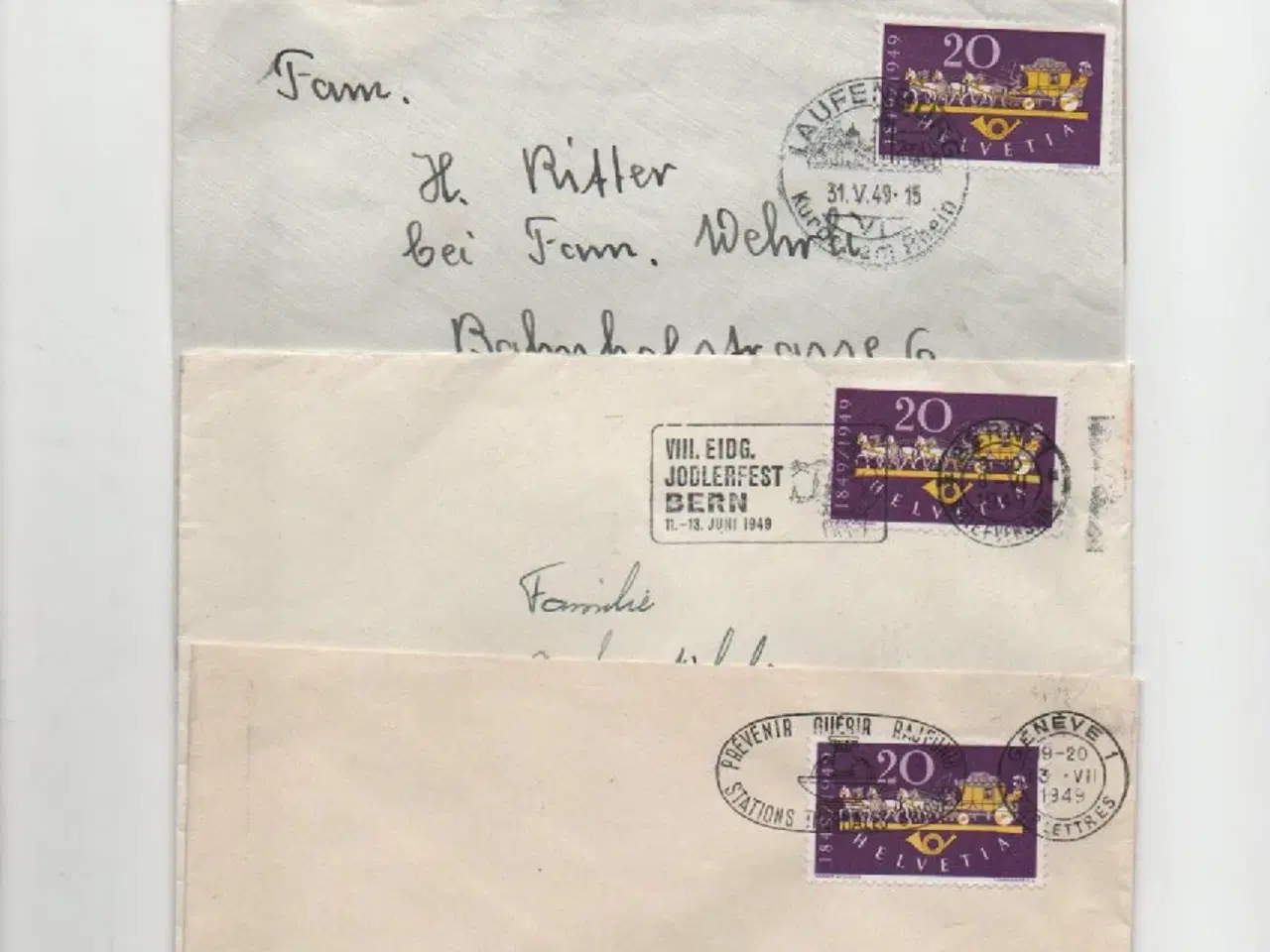 Billede 9 - Helvetia-Schweiz lot med konvolutter