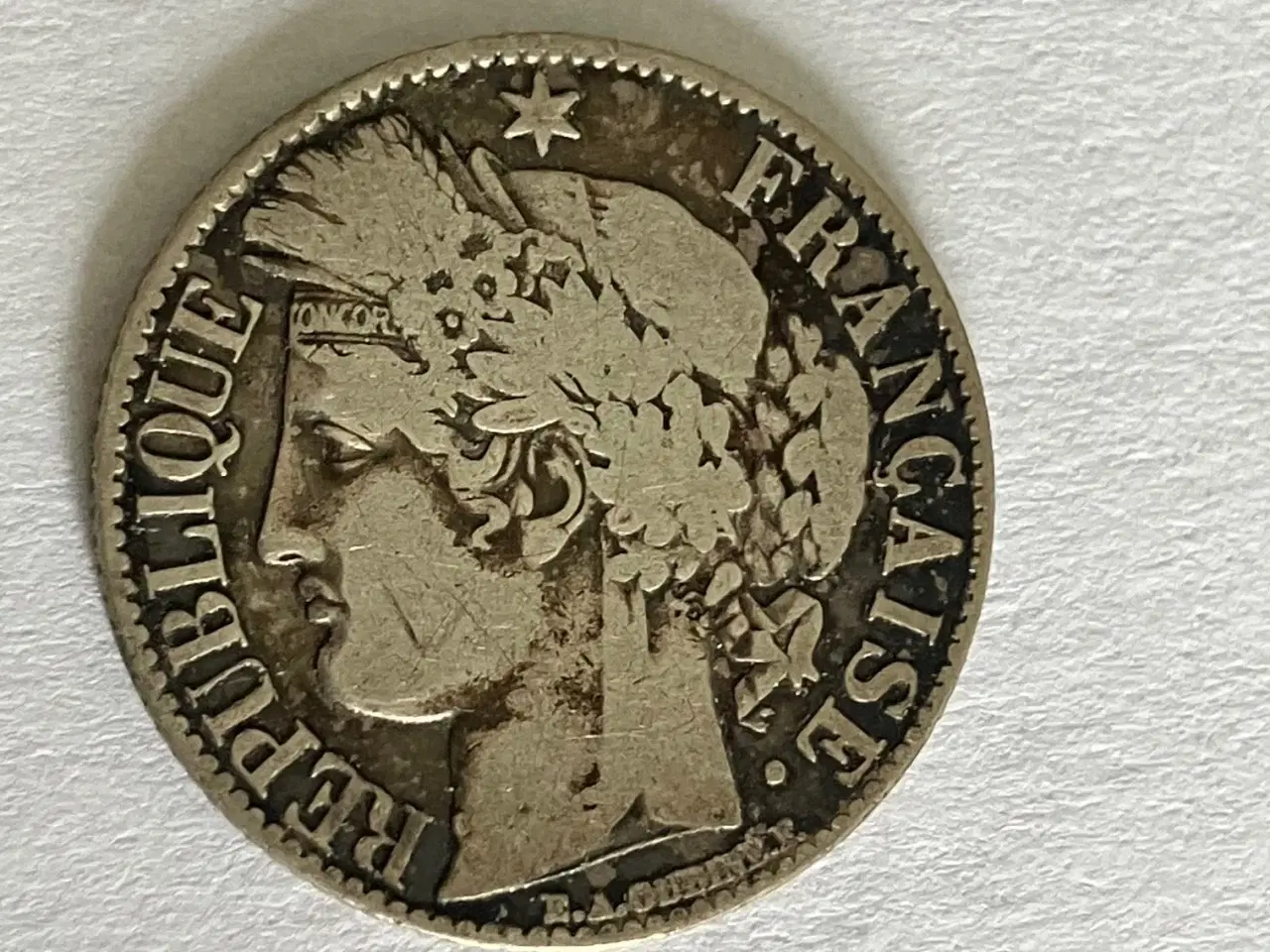 Billede 2 - 1 Franc France 1872 K