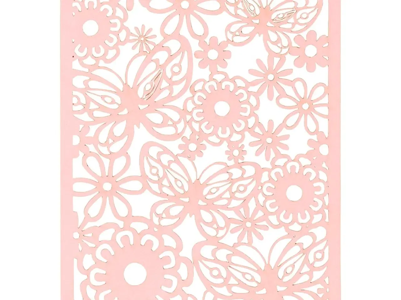 Billede 1 - Lyserød Blondekarton 10,5x15 cm - 10 stk.