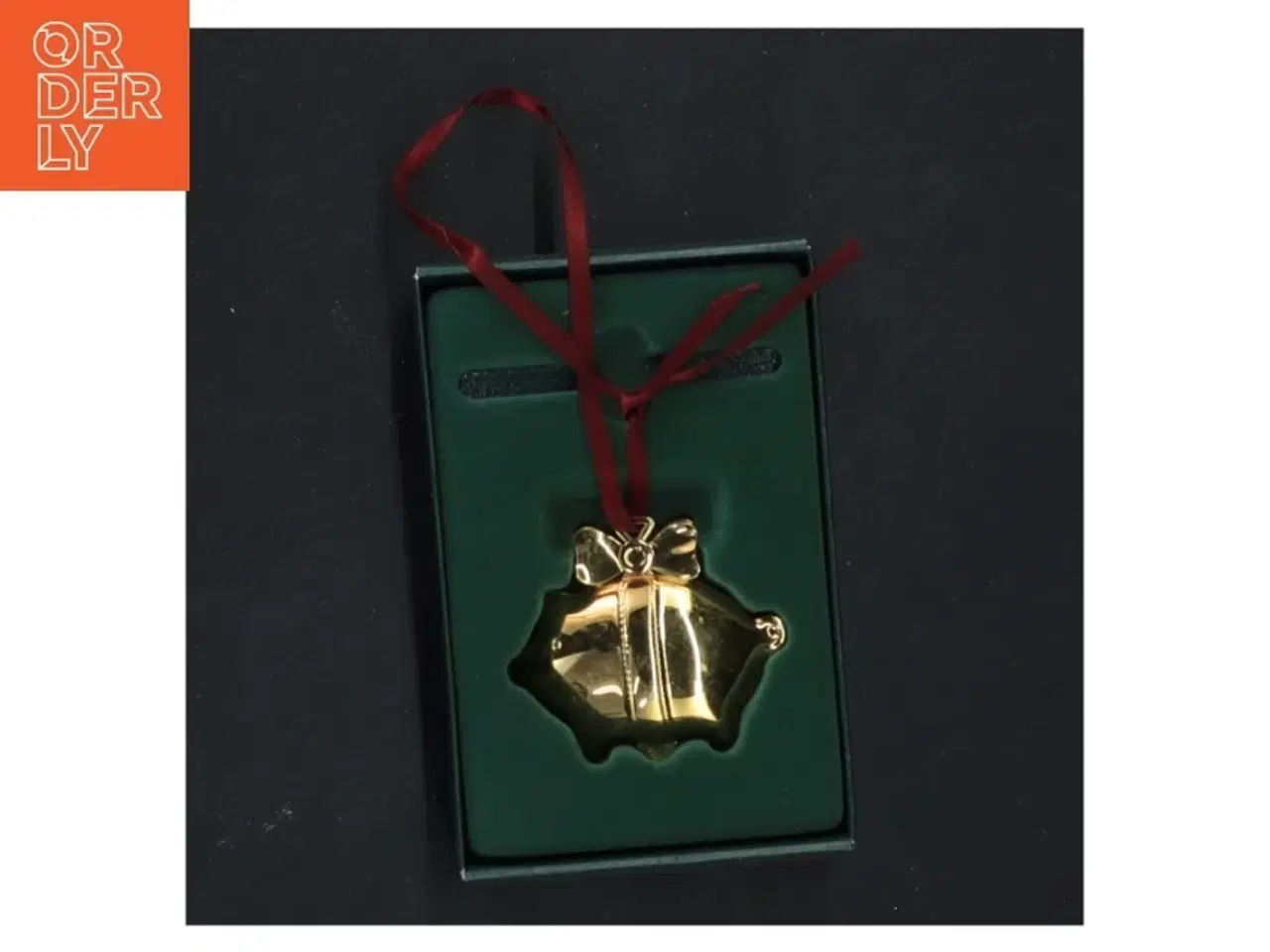 Billede 1 - Georg Jensen julegris år 2003 golden christmas ornament