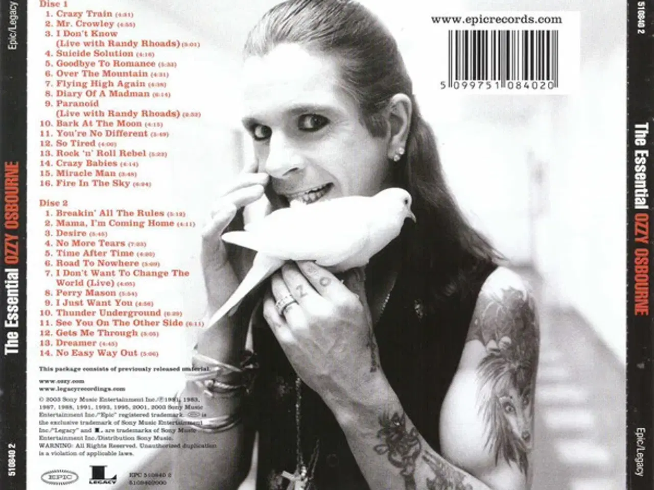Billede 7 - OZZY OZBOURNE - Back Sabbath CD'er