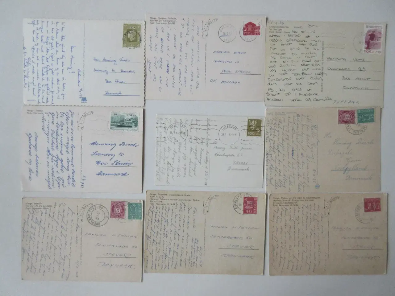 Billede 2 - Postkort fra Norge 37 brugte postkort 