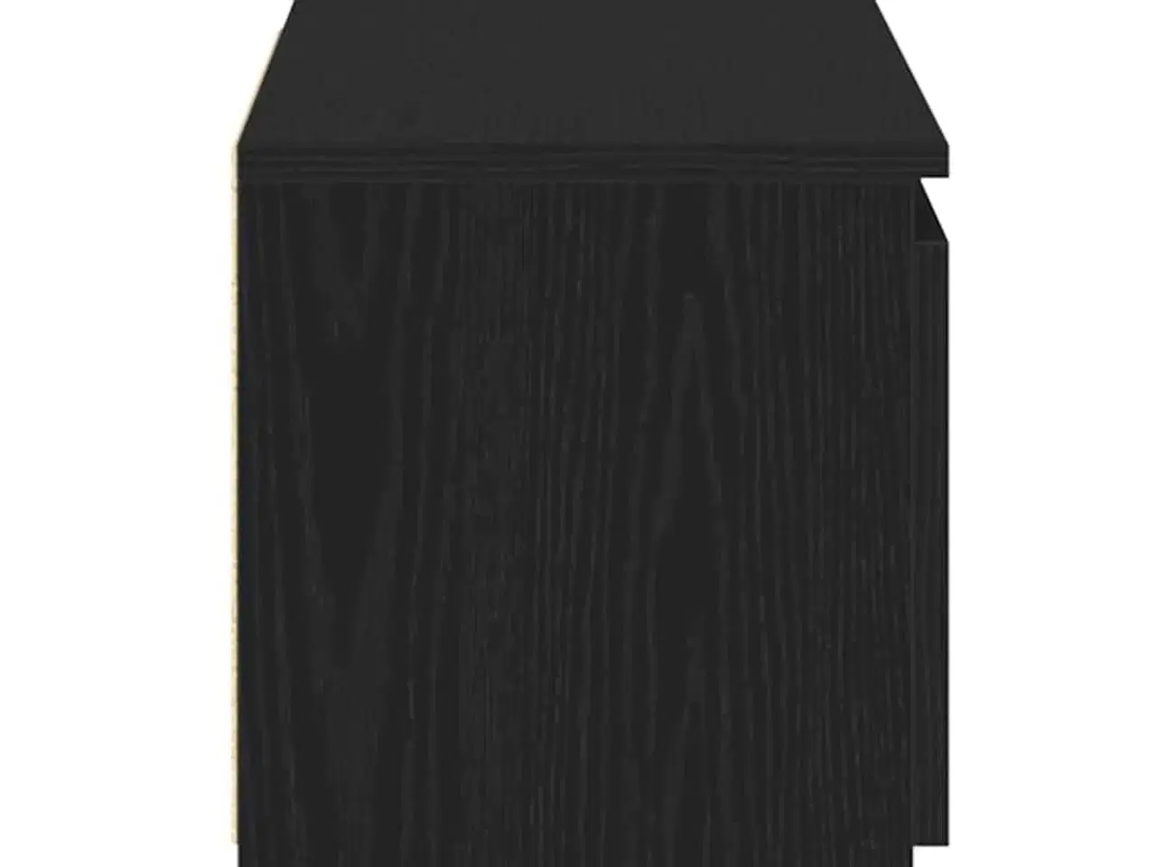 Billede 8 - Tv-bord med LED-lys 120x30x36 cm konstrueret træ sort egetræ