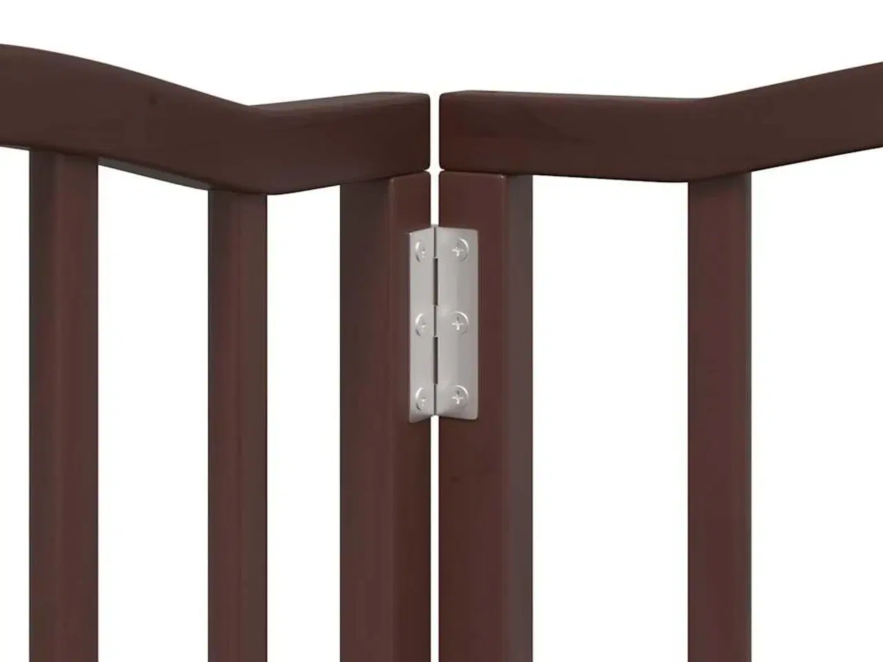 Billede 9 - Hundelåge med dør 6 paneler 300 cm foldbar poppeltræ brunt eg