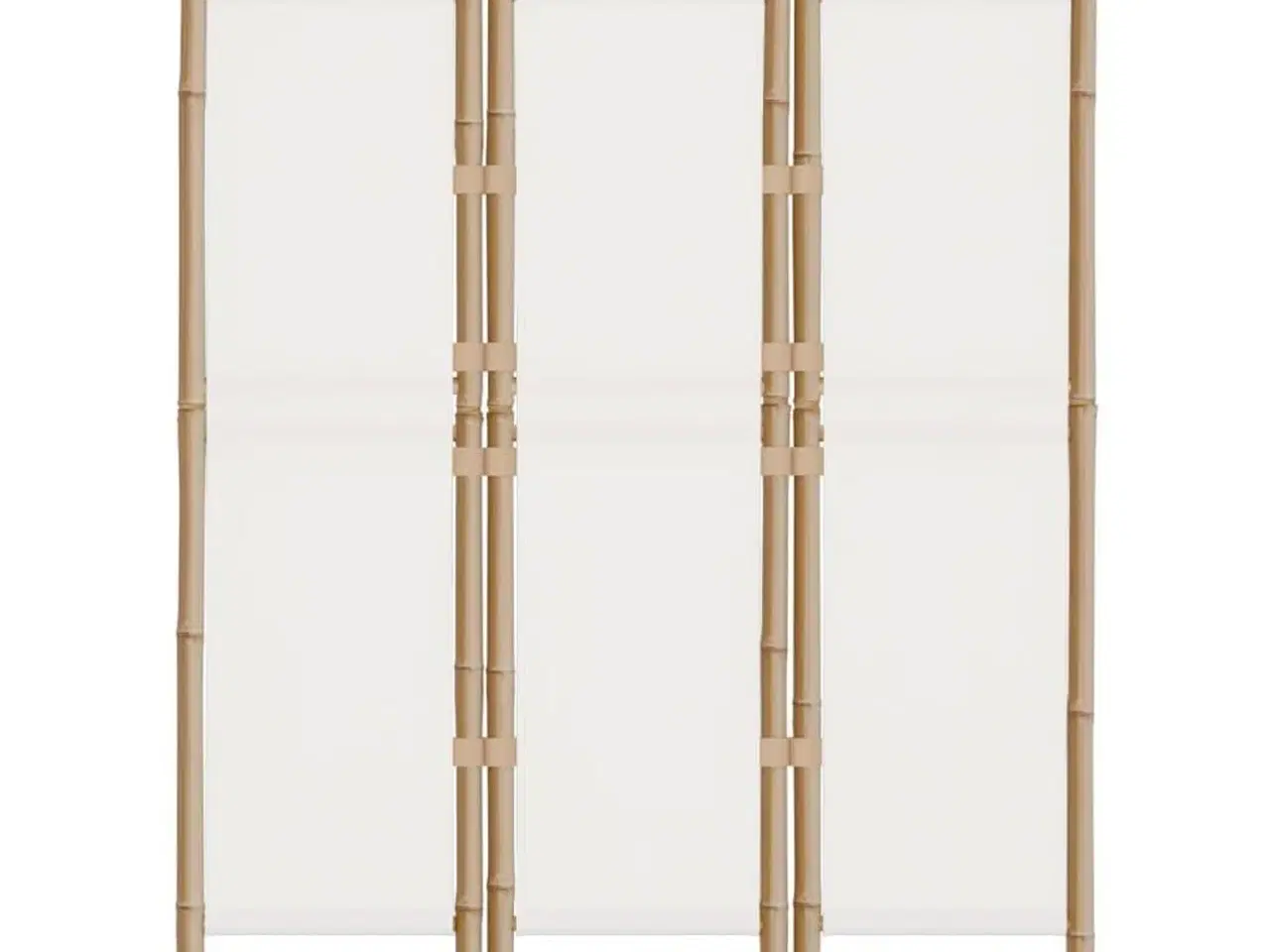 Billede 4 - 3-panels rumdeler 120 cm foldbar bambus og kanvas