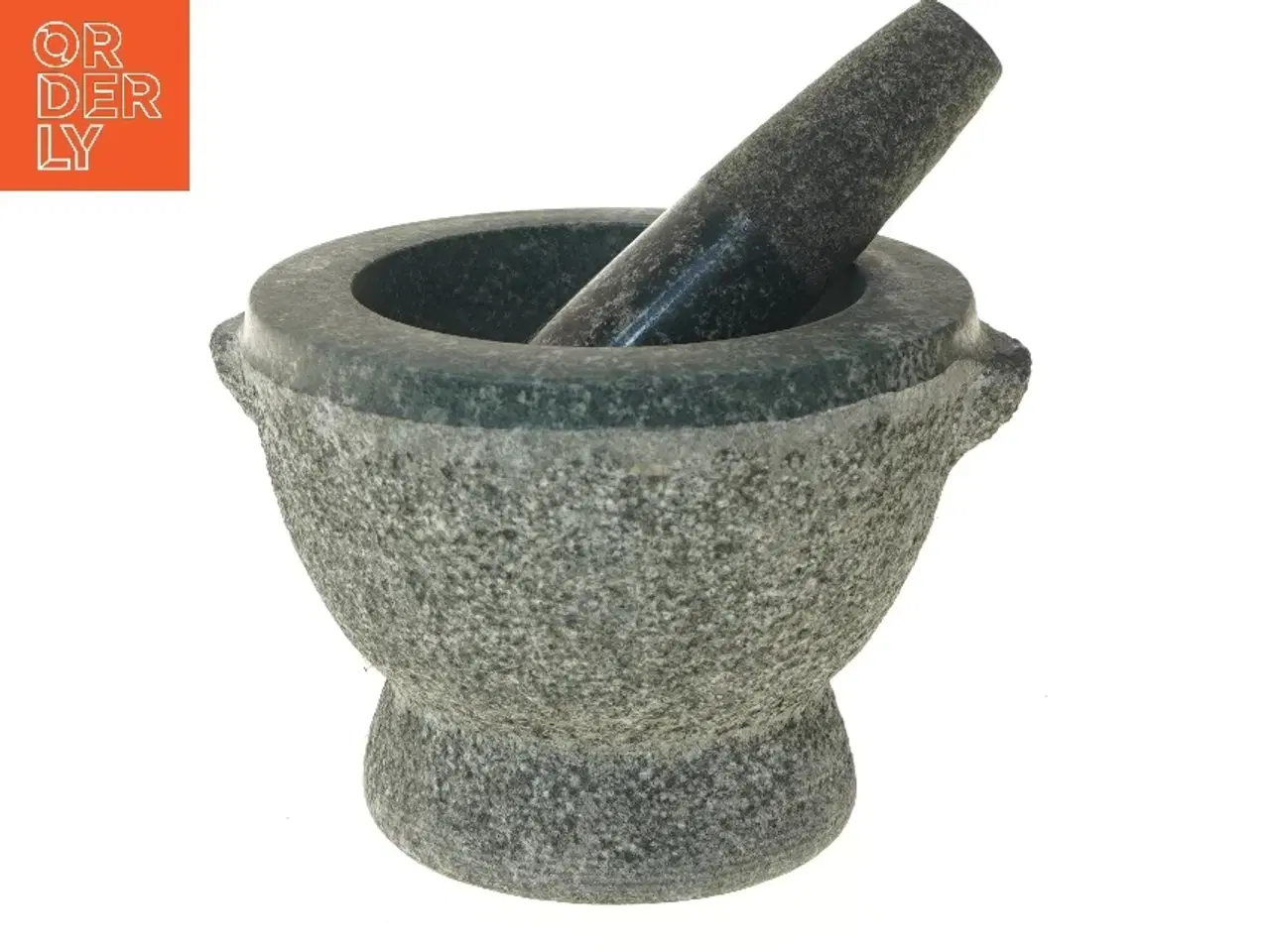 Billede 1 - Granit morter med støder (str. 16 cm)