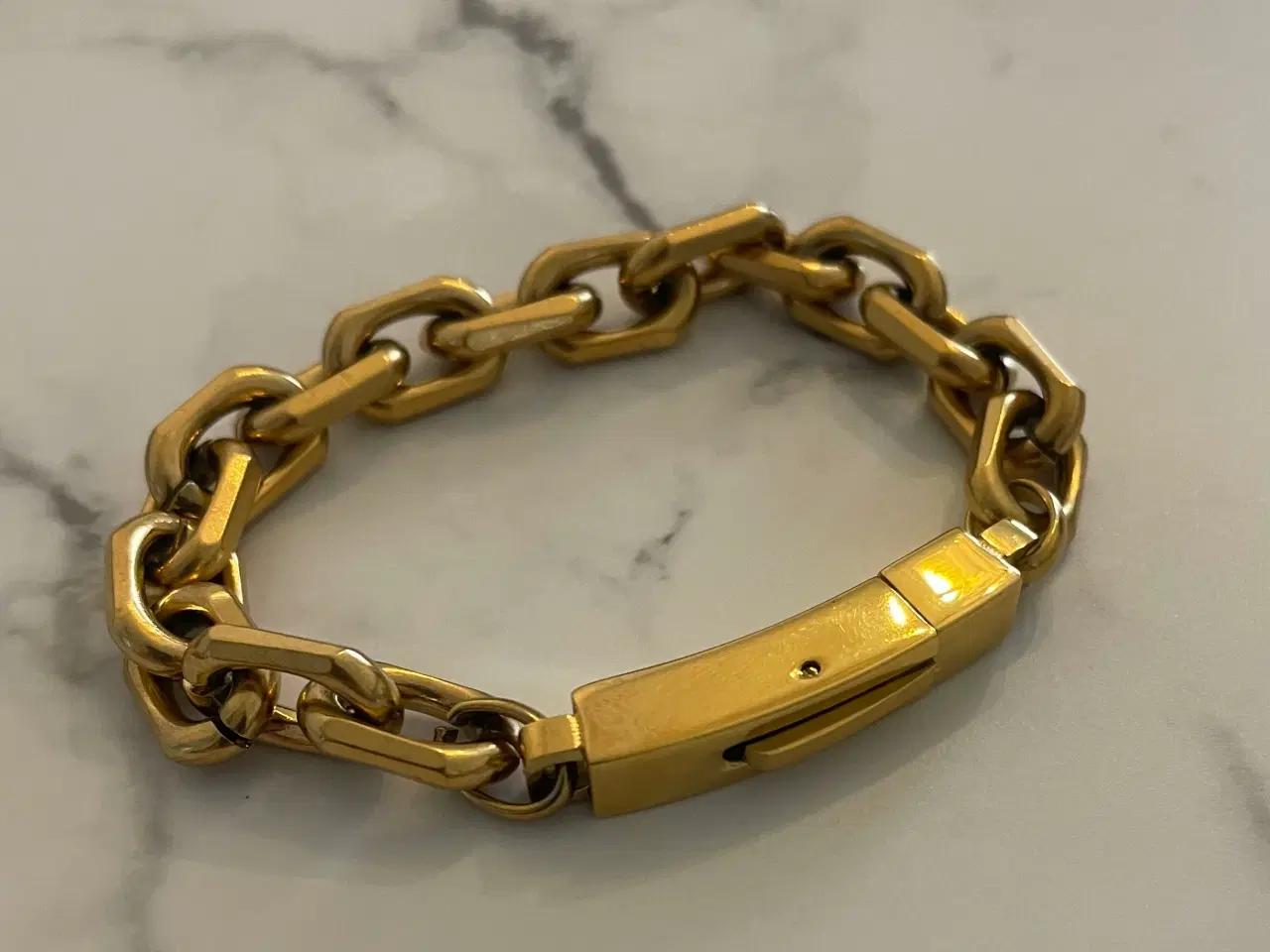 Billede 3 - 8mm 14kt goldfilled anker armbånd 