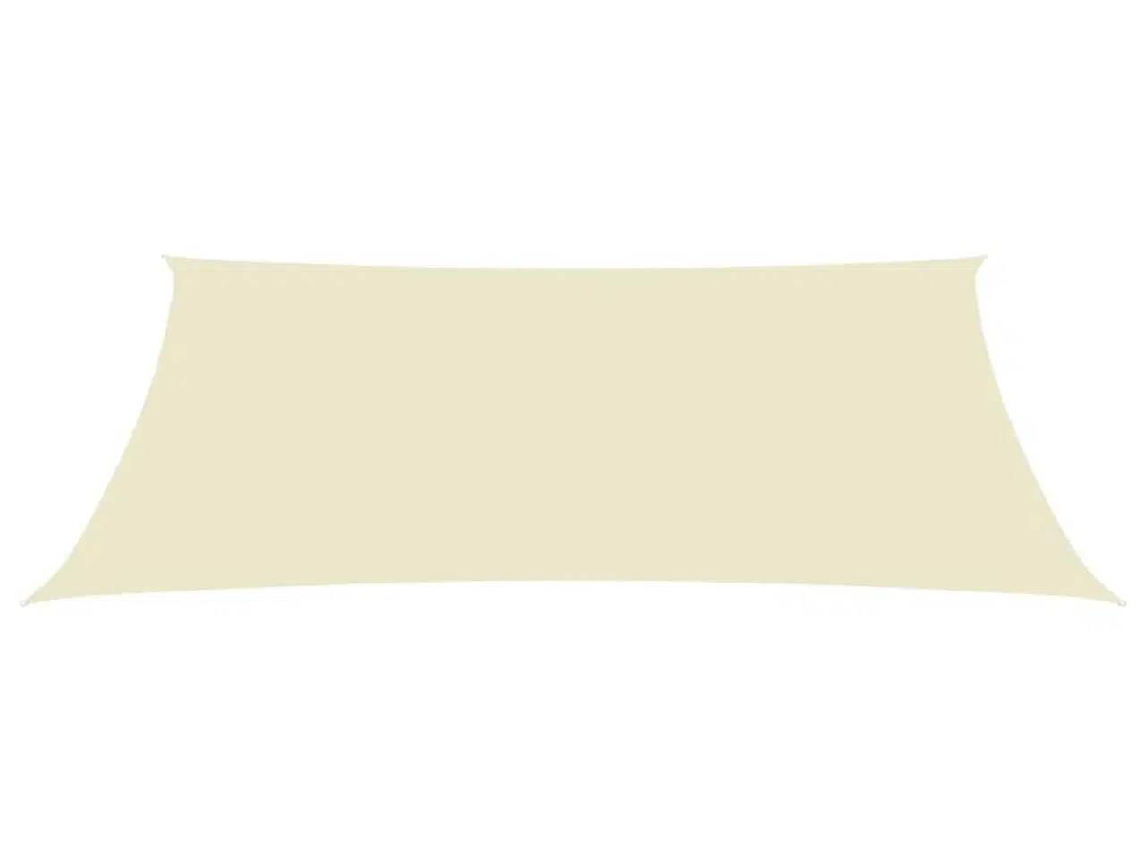 Billede 2 - Solsejl 2,5x4,5 m rektangulær oxfordstof cremefarvet