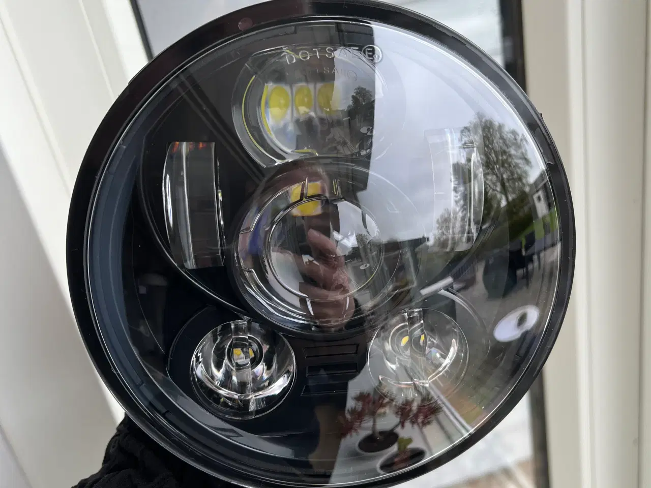 Billede 1 - Sort LED forlygte Harley-Davidson
