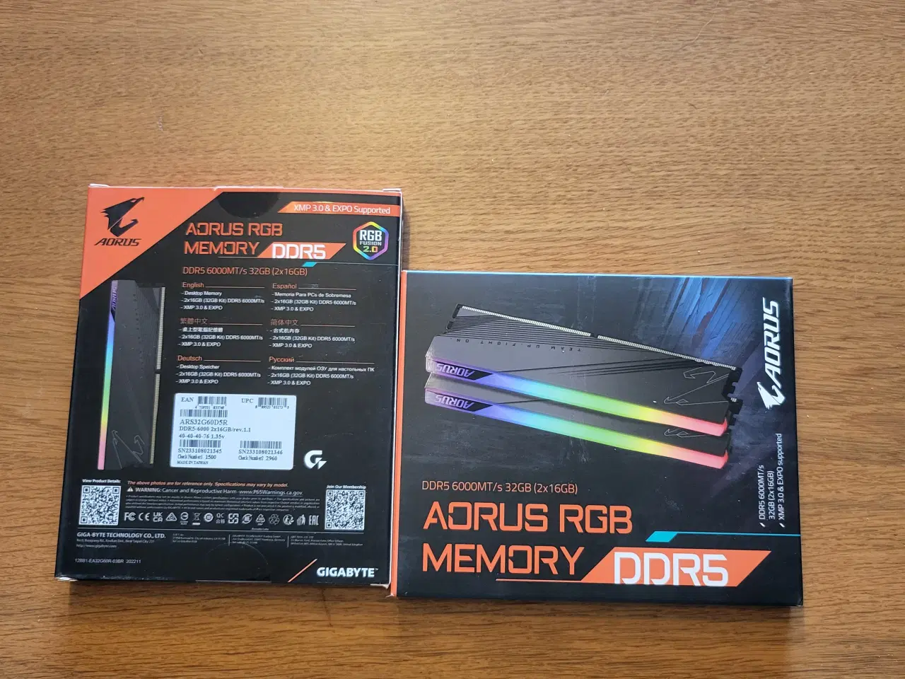 Billede 1 - Gigabyte Aorus Ram 6000MHz RGB DDR5 4x16GB