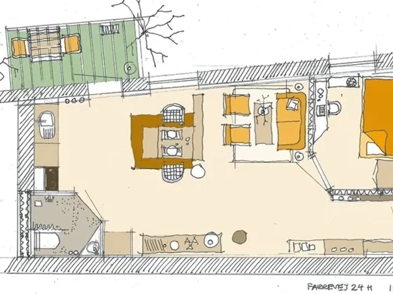 Billede 1 - 45 M2 DEJLIG BOLIG MED UDSIGT OG TERRASSE