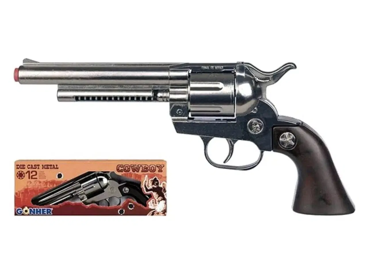 Billede 1 - Gonher Knaldhættepistol Cowboy 121/0 - legetøjspistol i metal