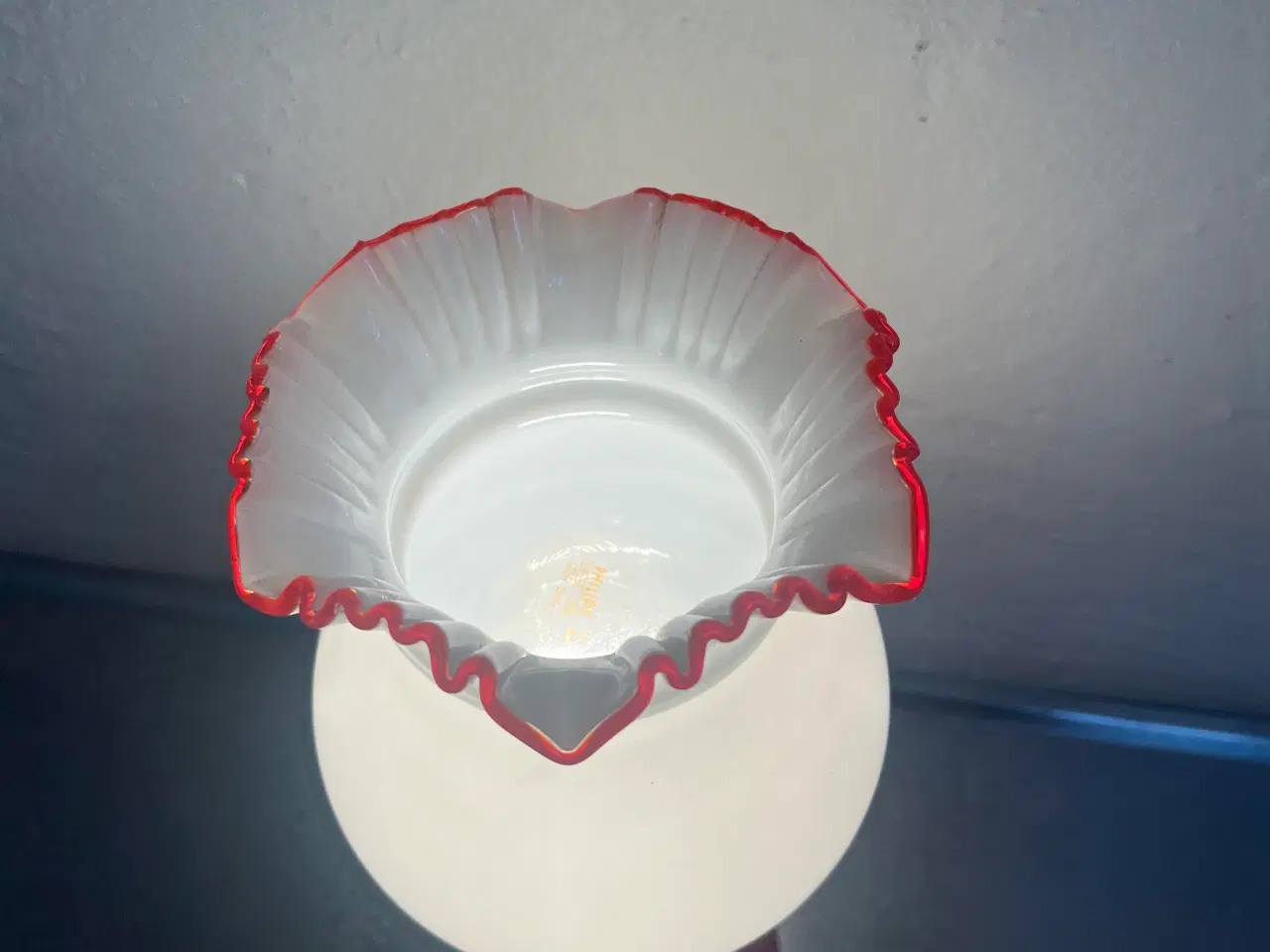 Billede 4 - Unik retro glas bordlampe fra 1960 erne