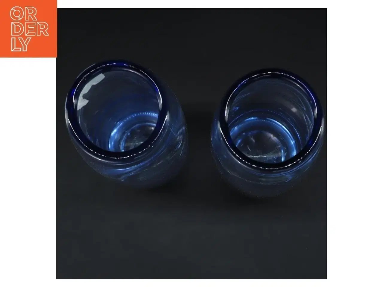 Billede 3 - 2 stk. Holmegaard Rondo vase – 28 cm – Per Lütken (str. Ø 7 cm længde 28 cm)