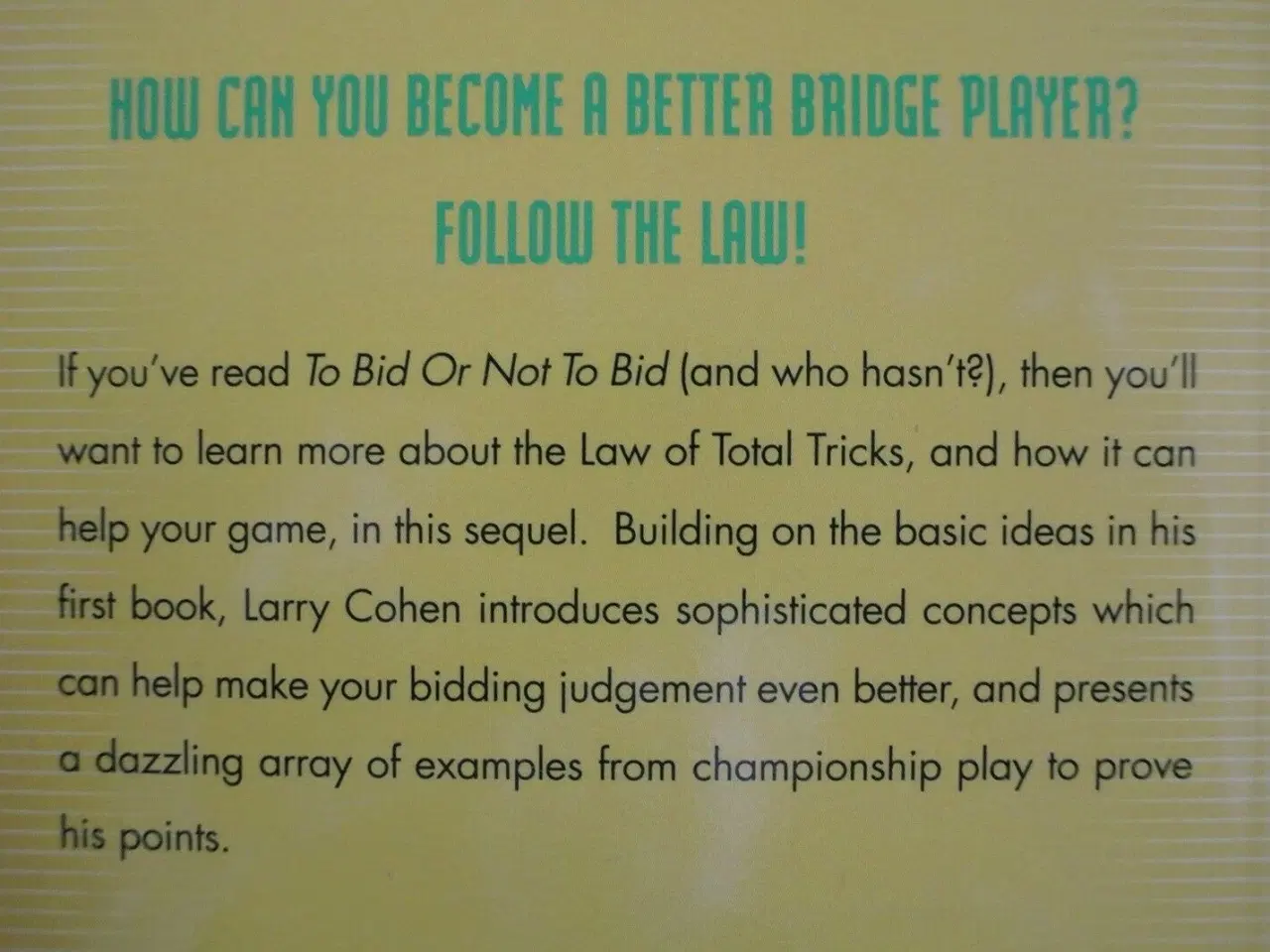 Billede 3 - following the law - bridge, by larry cohen, emne: 