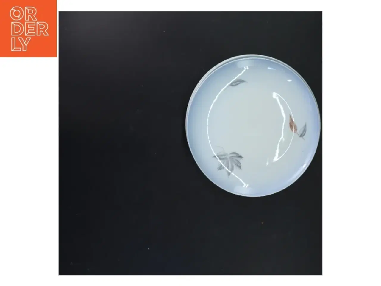 Billede 2 - Porcelæn tallerkener med blade design fra B&G (str. Ø 21 cm)